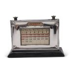 Art Deco perpetual desk calendar, Birmingham 1927, W J Myatt & Co