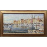 AR Ivan Z Jovanovic (born 1975) "St Tropez harbour" oil on canvas, signed and dated 86 lower