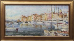 AR Ivan Z Jovanovic (born 1975) "St Tropez harbour" oil on canvas, signed and dated 86 lower