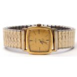 Ladies third quarter of 20th century gold plated and stainless steel backed wrist watch - Omega de