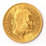 Austrian gold Ducat, dated 1915 (re-strike)