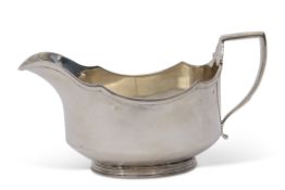 Georgian style sauce boat, Sheffield 1937, Thomas Bradbury & Sons, weight 231g