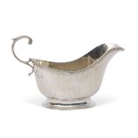 Georgian style sauce boat, Birmingham 1936, Northern Goldsmith Company, weight 153g