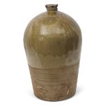 Massive 19th century stoneware jar with a grey slip, manufactured for John Harvey, Penrith, 56cm