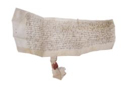 16th century Indenture on vellum