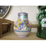 POOLE POTTERY VASE (CARTER STABLER ADAMS) CIRCA 1930S, WITH A FUCHSIA TYPE DESIGN, PROBABLY BY TRUDA