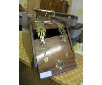 EDWARDIAN BRASS COAL BOX (A/F)