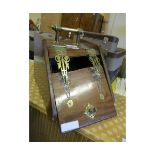 EDWARDIAN BRASS COAL BOX (A/F)