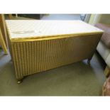 LLOYD LOOM GOLD OTTOMAN