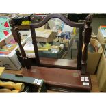 TEAK FRAMED DRESSING TABLE MIRROR