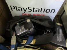 BAG CONTAINING A SONY VIDEO HI8 CAMERA