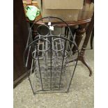 METAL ARCH TOP MULTI-SECTIONAL WINE RACK