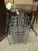 METAL ARCH TOP MULTI-SECTIONAL WINE RACK