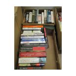 TWO BOXES OF WAR AND MILITARY BOOKS