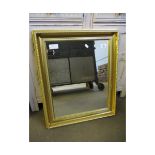 GILT FRAMED RECTANGULAR WALL MIRROR