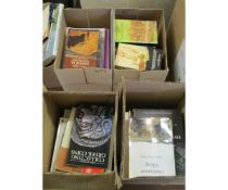 FOUR BOXES CONTAINING BOOKS