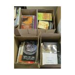 FOUR BOXES CONTAINING BOOKS