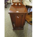 EDWARDIAN WALNUT SINGLE DOOR POT CUPBOARD