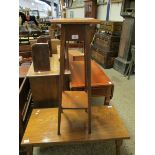 OAK SQUARE TOP TWO TIER PLANT STAND