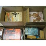 FOUR BOXES OF MIXED BOOKS