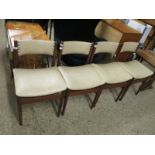 SET OF FOUR DINING CHAIRS, CIRCA 1960S/1970S BY SKANDART LTD