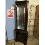 REPRODUCTION MAHOGANY FLOOR STANDING CORNER CUPBOARD