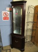 REPRODUCTION MAHOGANY FLOOR STANDING CORNER CUPBOARD