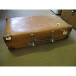 REVELATION BROWN REXINE SUITCASE