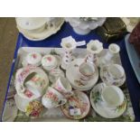 TRAY CONTAINING PART DRESSING TABLE SET, CUPS AND SAUCERS ETC