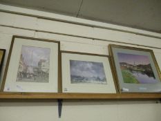 TWO PRINTS AND A FURTHER FRAMED PHOTOGRAPH (3)