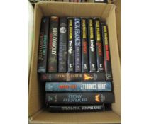 BOX CONTAINING DICK FRANCIS BOOKS ETC