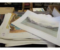 BUNDLE OF UNFRAMED PRINTS