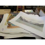 BUNDLE OF UNFRAMED PRINTS