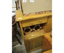 MODERN PINE EFFECT KITCHEN STAND/WINE RACK