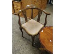 EDWARDIAN INLAID CORNER CHAIR