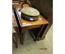 VICTORIAN MAHOGANY DROP LEAF DINING TABLE