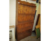 STAINED PINE BOOKCASE