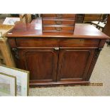 19TH CENTURY MAHOGANY SIDEBOARD (BACK MISSING)