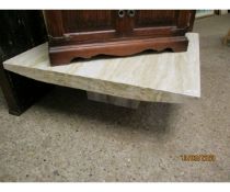 FAUX MARBLE TOP LARGE COFFEE TABLE