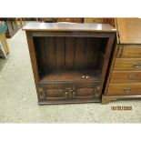 REPRODUCTION OAK BOOKCASE CABINET