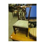 CHIPPENDALE STYLE MAHOGANY CHILD’S CHAIR 18TH/19TH CENTURY