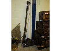 VINTAGE POOL/SNOOKER CUES ETC