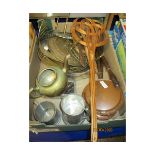 BOX VARIOUS METAL WARE ETC