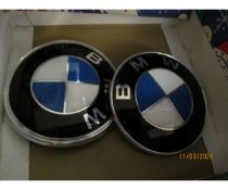 TWO REPRODUCTION BMW BADGES