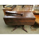 19TH CENTURY MAHOGANY DROP FLAP PEMBROKE TABLE