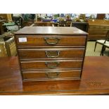 SMALL OAK TABLE TOP CHEST