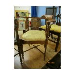 LATE 19TH CENTURY CORNER CHAIR