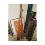 PAIR OF VINTAGE OARS