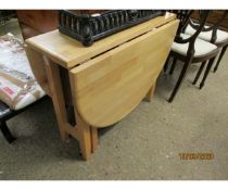 MODERN PINE EFFECT DROP LEAF TABLE