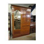 EDWARDIAN MIRRORED DOOR WARDROBE